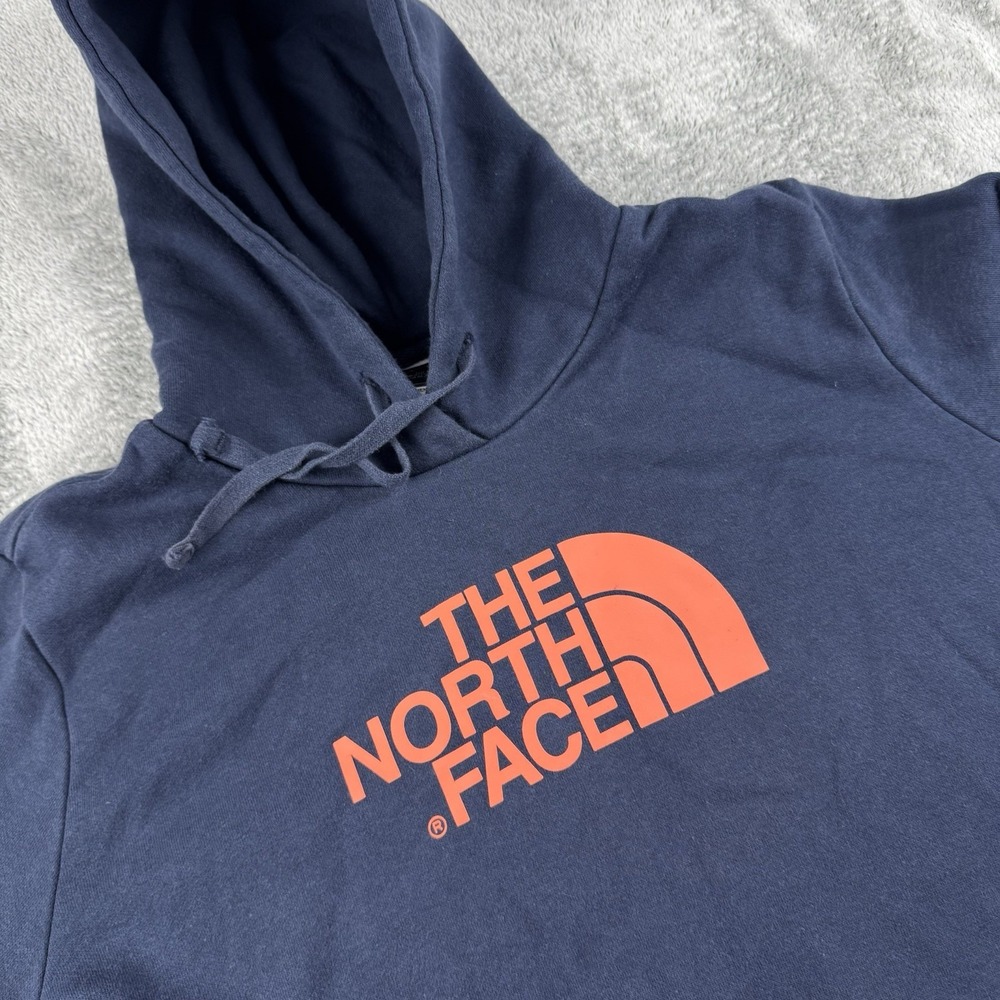 The North Face Women's XL Navy Logo Pullover Hoodie Sweatshirt Outdoors Walking - Picture 2 of 10